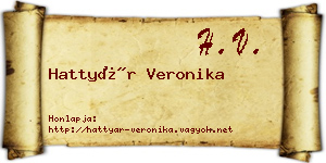 Hattyár Veronika névjegykártya