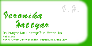 veronika hattyar business card